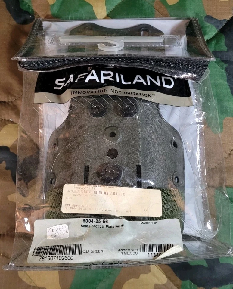 Placa táctica de pierna caída verde Safariland OD para fundas/soportes de revistas Foto 1 de 4