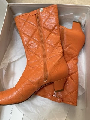 Bota Marc Jacobs Acolchada Cuero Naranja Talla 37 Foto 1 de 3