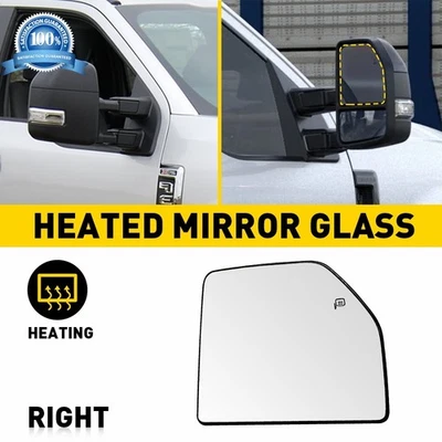 Mirror Glass Heated Upper Side Right For 2017-2022 FORD F250 F350 SUPER DUTY - Image 1 of 4