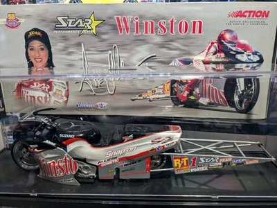 1:9 Action Angelle Savoie Winston 2001 Pro Stock Motorcycle. 1 Of 3504. New - Image 1 of 4
