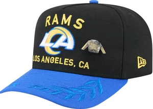 LOS ANGELES RAMS NFL NEW ERA 59FIFTY A-FRAME DRAFT ON STAGE HAT CAP W/ PIN 7 1/2 - Picture 1 of 5