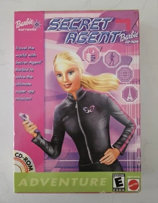 SEALED Barbie Secret Agent Adventure PC CD-ROM 2001 Windows 95/98/2000 Big Box - Image 1 of 4