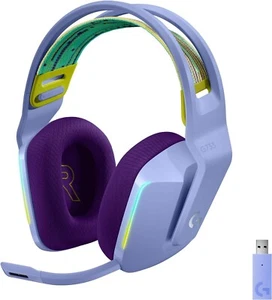 Logitech G733 LIGHTSPEED Wireless RGB Gaming Headset - Lilac - Refurbished - Picture 1 of 11