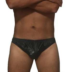 soft PVC Unterhose 20056 Slip schwarz Schutzhose Gummihose Herren Unterwäsche - Bild 1 von 2