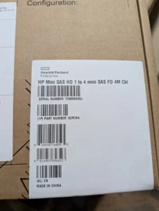 HPE STOREEVER MINI-SAS HD TO 4-LANE MINI-SAS EXTERNAL FANOUT 4M CABLE ✅ K2R10A - Picture 1 of 2