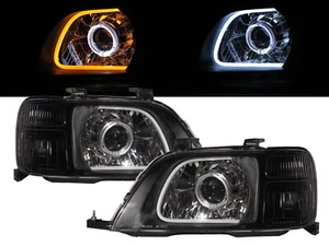 CR-V RD1-RD3 MK1 96-01 SUV Guide LED Halo LED Bar Headlight Black for HONDA LHD - Picture 1 of 8