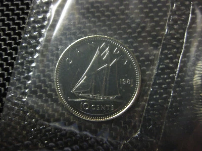 1981 Canadian Prooflike Dime ($0.10) - Image 1 of 2