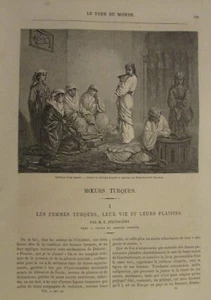 19th EME TRAVEL TURKEY CUSTOMS WOMEN THEIR LIFE AND PLEASURES HAREM - Picture 1 of 4