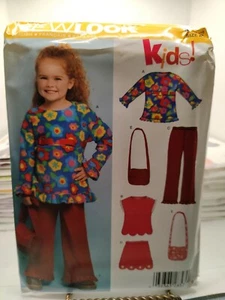 New Look Girl's Tops Pants Skirt Purse Pattern Sizes 3 4 5 6 8 - Picture 1 of 2