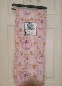 Halloween Fall Pink Purple Pumpkin Blanket Plush Throw NWT - Picture 1 of 6