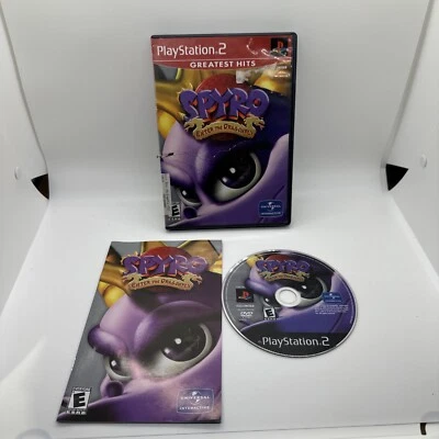 SPYRO ENTER THE DRAGONFLY PS2 SONY PLAYSTATION 2 VIDEO GAME GREATEST HITS - Image 1 of 4