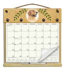 GOLDEN RETRIEVER CALENDAR HOLDER - REFILLABLE EVERY YEAR! - Picture 1 of 1