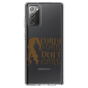 Clear Case for Galaxy Note Curly Hair Don't Care - Picture 1 of 7