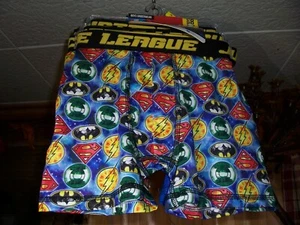 JUSTICE LEAGUE BOYS BOXER BRIEFS 3 PACK SIZE MED 8 ACTION UNDERWEAR SCHOOL FUN - Picture 1 of 2