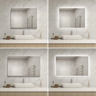 Badspiegel LED Beleuchtung Wand Badezimmerspiegel Heizung Spiegel Lichtspiegel - Bild 1 von 4