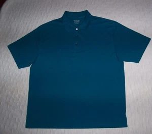 ROUNDTREE & YORKE PERFORMANCE designer men's TEAL GREEN polo shirt XL X-Large* - Picture 1 of 4
