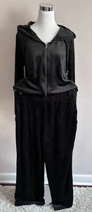 NWT Cable & Gauge Sport 2 piece Set Hoodie/Pants Velvet Black sz L - Picture 1 of 15