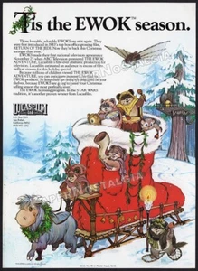 THE EWOK ADVENTURE - Original 1984 Trade AD / ADVERT__ Lucasfilm _ Star Wars - Picture 1 of 1