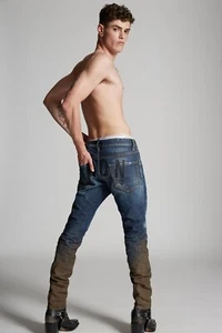 DSQUARED2 Icon Jeans Mud Splatter Cool Guy Fit NWT Size US 36 IT 52 - Picture 1 of 6
