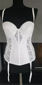 Brautcorsage Korsage 90 C Corsage tiefer Rücken Kleemeier DiLorenzo weiß NEU - Bild 1 von 10