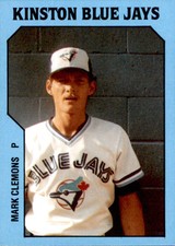 1985 Kinston Blue Jays TCMA #1 Mark Clemons Green Sea South Carolina SC Card