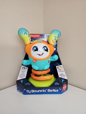 Fisher-Price DJ Bouncin’ Beats juguete interactivo de aprendizaje para bebés y niños pequeños música Foto 1 de 3