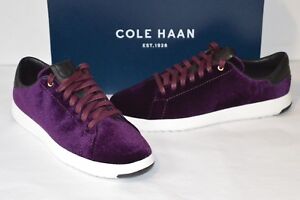 New $130 Cole Haan Grandpro Tennis Malbec Velvet Lightweight Sneakers Purple