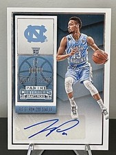 2015 Contenders Draft Picks College Ticket #117 J.P. Tokoto Blue Jersey Auto UNC
