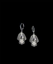 Irish Red and White Setter Silver Earrings Animal Dog Canine Gifts