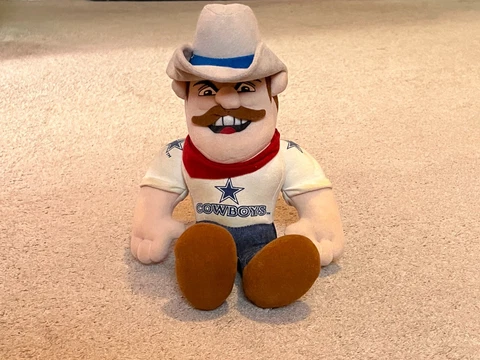 Dallas Cowboys Mascot Rowdy Rare Vintage 1998 Stuffins Plush Doll Toy Cover
