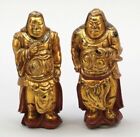 alte Holzfiguren aus Asien polychromiert, Krieger Figuren - Sammlungsauflösung