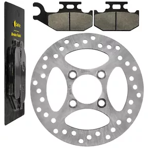 Rear Brake Disc Rotor W/ Pads For Yamaha Raptor 700 YFM700R 2006 2007 2008 - Picture 1 of 7