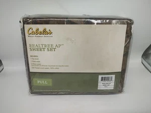 CABELA'S Realtree AP Sheet Set 4 piece Full Flat, Fitted, Pillow Case - Picture 1 of 2