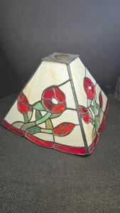 Tiffany Style Lampshade - Stained Glass - 22cm- Floral - Picture 1 of 5