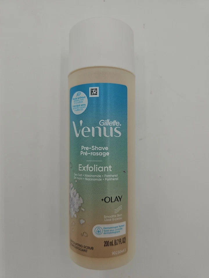 Exfoliante pre afeitado Gillette Venus con OLAY 200 ml (6,7 fl oz) sal marina suave Foto 1 de 1