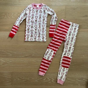 Hanna Andersson Dr. Seuss Cindy-Lou Who 2 pc Long John Pajamas Set sz 8 - Picture 1 of 3