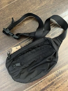 Victoria’s Secret PINK Belt Bag Fanny Pack Black Crossbody Purse - Picture 1 of 7