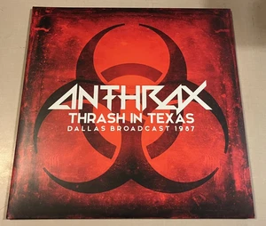 Anthrax - Thrash in Texas Dallas Broadcast 1987 Vinyl Record 2LP Set Colored Red - Picture 1 of 10