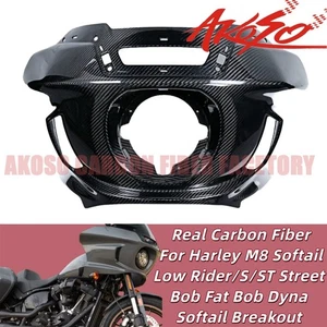 Fibra de carbono para Harley Low Rider ST Street Bob FXST FXLRS 18+ paneles de cubierta lateral - Imagen 1 de 23