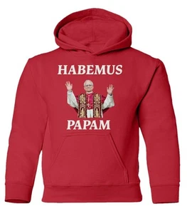 Habemus Papam – Pope Leo XIV Prevost Tribute Youth Hooded Sweatshirt - Picture 1 of 13