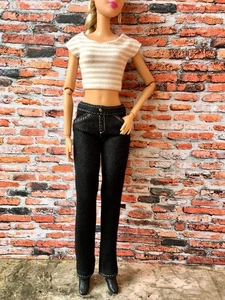 BQ-RAVEN - Stretch Jeans mit echten Taschen für 11,5" 1/6 Scale Modepuppen - Bild 1 von 9
