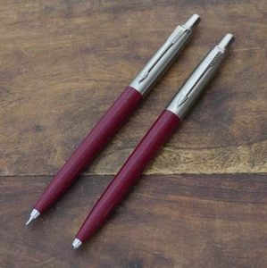 PARKER Jotter Pen & Pencil Set Burgundy Red Maroon - Free Shipping - Picture 1 of 8