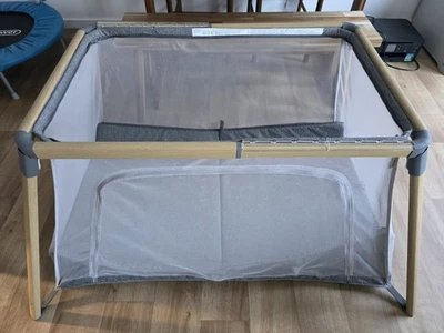 Tutti Bambini CoZee Go 3 in 1 Bassinet Travel cot and Playpen Oak & Charcoal 0m+ - Image 1 of 4