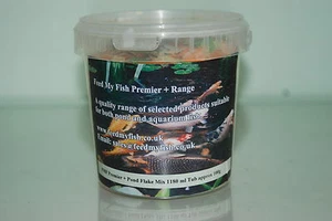 FMF Gartenteich Fisch Flocken Futter 5 Liter Behälter Ca. 500g Geeignet für Alle - Bild 1 von 2