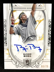 Bjorn Borg 2024 Topps Royalty Tennis SUPERIOR SIGNATURES /75 Auto Autograph - Picture 1 of 2