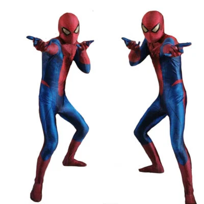 Mejorado Amazing Spider-man 1 Mono Spiderman Traje Disfraz Juegos con disfraces Halloween Foto 1 de 4