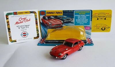 Modellino Corgi Club No. 335, 4.2 Litro Jaguar' E- ' Tipo 2+2 Superbo come Nuovo - Immagine 1 di 4