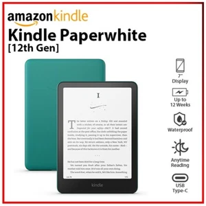 Amazon Kindle Paperwhite 12th Gen JADE Waterproof Education E-Reader - 32GB - Picture 1 of 11
