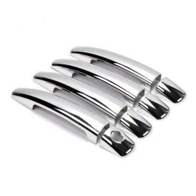 Cubierta de manija de puerta exterior cromada para Peugeot 207 308 407 408 3008 C4 C6 Foto 1 de 4