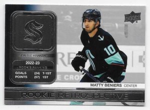 23/24 UPPER DECK SERIES 1 ROOKIE RETROSPECTIVE Hky (#RR1-RR20) U-Pick From List